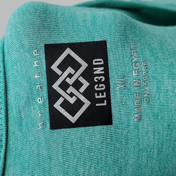 Leg3nd Active Short Sleeve Teal T-shirt Made in Egypt Size XL - Picture 8 of 10